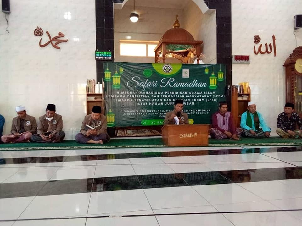 HIMA PAI, LPPM dan LPBH STAIHA adakan kegiatan Safari Ramadhan Bersama di Masjid Arrahman Desa Gelam